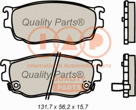 IAP QUALITY PARTS 704-11056 - Kit de plaquettes de frein, frein à disque cwaw.fr