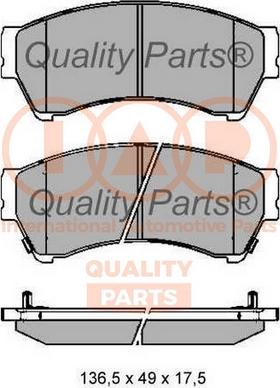 IAP QUALITY PARTS 704-11058 - Kit de plaquettes de frein, frein à disque cwaw.fr