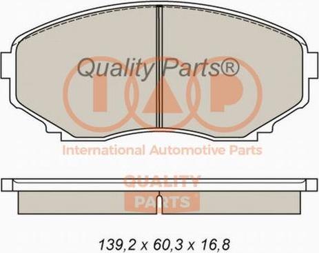 IAP QUALITY PARTS 704-11060X - Kit de plaquettes de frein, frein à disque cwaw.fr