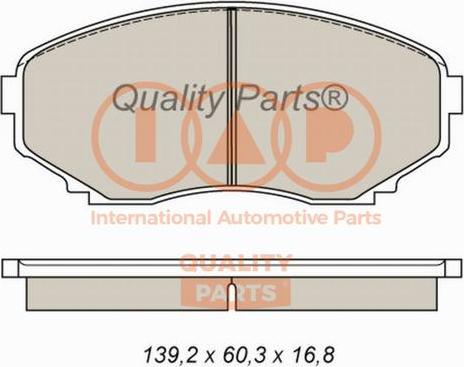 IAP QUALITY PARTS 704-11060 - Kit de plaquettes de frein, frein à disque cwaw.fr