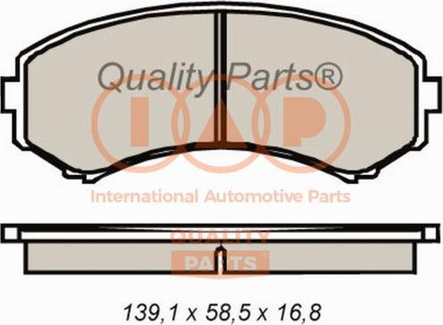 IAP QUALITY PARTS 704-11062 - Kit de plaquettes de frein, frein à disque cwaw.fr