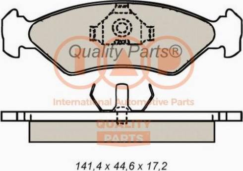 IAP QUALITY PARTS 704-11012X - Kit de plaquettes de frein, frein à disque cwaw.fr