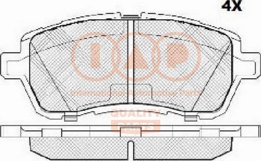 IAP QUALITY PARTS 704-11084X - Kit de plaquettes de frein, frein à disque cwaw.fr