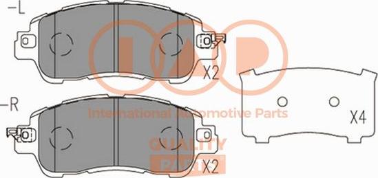 IAP QUALITY PARTS 704-11084 - Kit de plaquettes de frein, frein à disque cwaw.fr