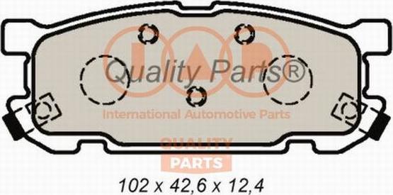 IAP QUALITY PARTS 704-11035 - Kit de plaquettes de frein, frein à disque cwaw.fr