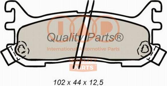 IAP QUALITY PARTS 704-11024 - Kit de plaquettes de frein, frein à disque cwaw.fr