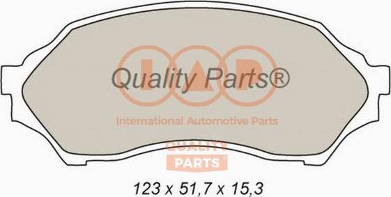 IAP QUALITY PARTS 704-11025 - Kit de plaquettes de frein, frein à disque cwaw.fr