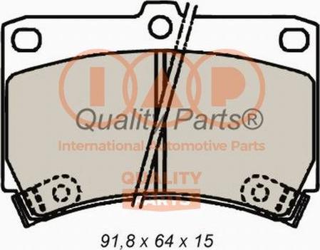 IAP QUALITY PARTS 704-11021X - Kit de plaquettes de frein, frein à disque cwaw.fr