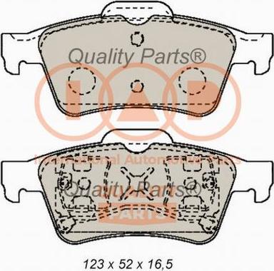 IAP QUALITY PARTS 704-11028X - Kit de plaquettes de frein, frein à disque cwaw.fr