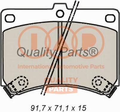 IAP QUALITY PARTS 704-11023 - Kit de plaquettes de frein, frein à disque cwaw.fr