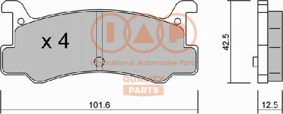 IAP QUALITY PARTS 704-11022P - Kit de plaquettes de frein, frein à disque cwaw.fr