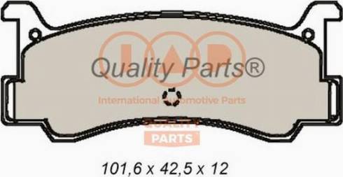 IAP QUALITY PARTS 704-11022X - Kit de plaquettes de frein, frein à disque cwaw.fr