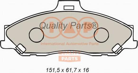 IAP QUALITY PARTS 704-11072 - Kit de plaquettes de frein, frein à disque cwaw.fr