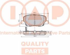 IAP QUALITY PARTS 704-11151X - Kit de plaquettes de frein, frein à disque cwaw.fr