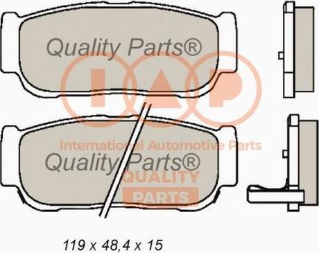 IAP QUALITY PARTS 704-18041X - Kit de plaquettes de frein, frein à disque cwaw.fr