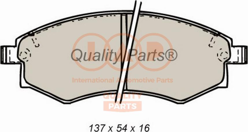 IAP QUALITY PARTS 704-18020P - Kit de plaquettes de frein, frein à disque cwaw.fr