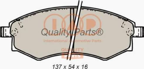 IAP QUALITY PARTS 704-18023G - Kit de plaquettes de frein, frein à disque cwaw.fr