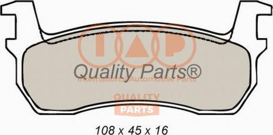 IAP QUALITY PARTS 704-13090 - Kit de plaquettes de frein, frein à disque cwaw.fr