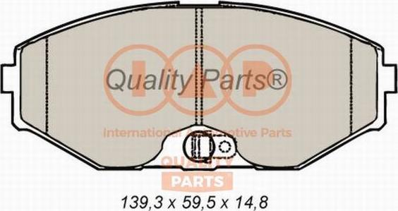 IAP QUALITY PARTS 704-13098 - Kit de plaquettes de frein, frein à disque cwaw.fr