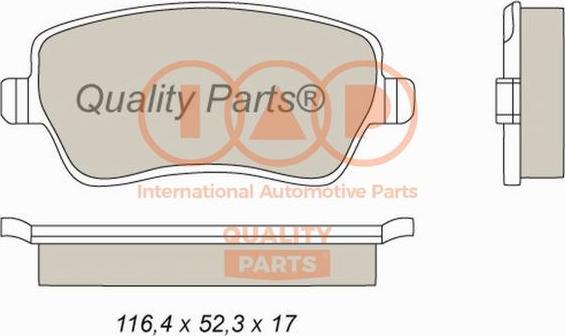 IAP QUALITY PARTS 704-13093P - Kit de plaquettes de frein, frein à disque cwaw.fr