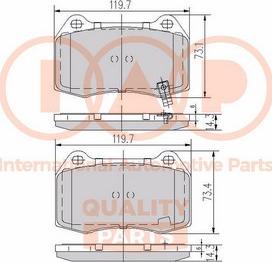 IAP QUALITY PARTS 704-13097X - Kit de plaquettes de frein, frein à disque cwaw.fr