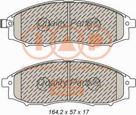 IAP QUALITY PARTS 704-13044X - Kit de plaquettes de frein, frein à disque cwaw.fr