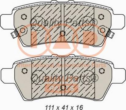 IAP QUALITY PARTS 704-13046X - Kit de plaquettes de frein, frein à disque cwaw.fr