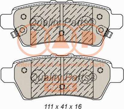 IAP QUALITY PARTS 704-13046 - Kit de plaquettes de frein, frein à disque cwaw.fr