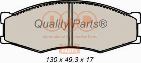 IAP QUALITY PARTS 704-13040X - Kit de plaquettes de frein, frein à disque cwaw.fr