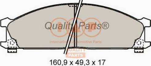 IAP QUALITY PARTS 704-13041X - Kit de plaquettes de frein, frein à disque cwaw.fr