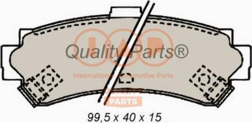 IAP QUALITY PARTS 704-13089X - Kit de plaquettes de frein, frein à disque cwaw.fr