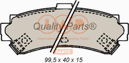 IAP QUALITY PARTS 704-13089 - Kit de plaquettes de frein, frein à disque cwaw.fr