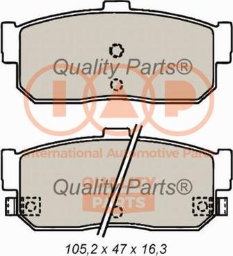 IAP QUALITY PARTS 704-13084 - Kit de plaquettes de frein, frein à disque cwaw.fr