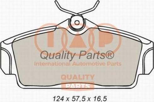 IAP QUALITY PARTS 704-13085X - Kit de plaquettes de frein, frein à disque cwaw.fr