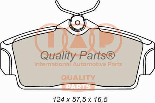 IAP QUALITY PARTS 704-13085 - Kit de plaquettes de frein, frein à disque cwaw.fr