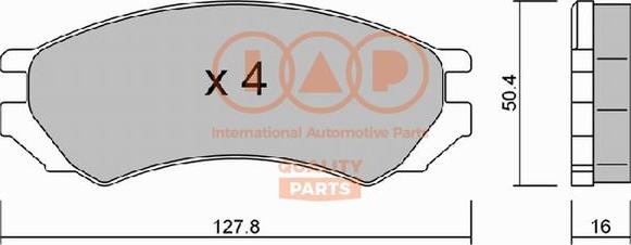 IAP QUALITY PARTS 704-13080P - Kit de plaquettes de frein, frein à disque cwaw.fr