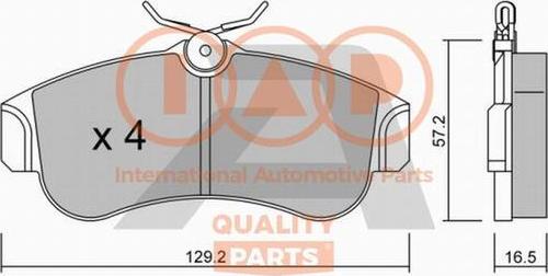 IAP QUALITY PARTS 704-13081P - Kit de plaquettes de frein, frein à disque cwaw.fr