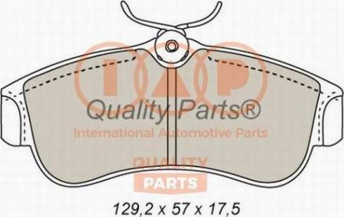 IAP QUALITY PARTS 704-13081X - Kit de plaquettes de frein, frein à disque cwaw.fr