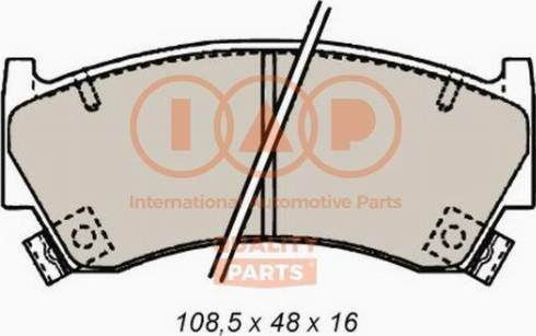 IAP QUALITY PARTS 704-13088X - Kit de plaquettes de frein, frein à disque cwaw.fr