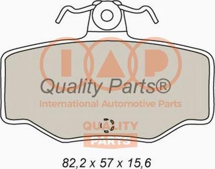 IAP QUALITY PARTS 704-13083X - Kit de plaquettes de frein, frein à disque cwaw.fr