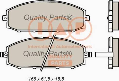 IAP QUALITY PARTS 704-13031X - Kit de plaquettes de frein, frein à disque cwaw.fr