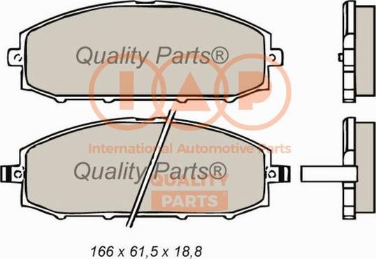 IAP QUALITY PARTS 704-13031 - Kit de plaquettes de frein, frein à disque cwaw.fr