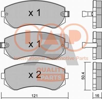 IAP QUALITY PARTS 704-13032P - Kit de plaquettes de frein, frein à disque cwaw.fr