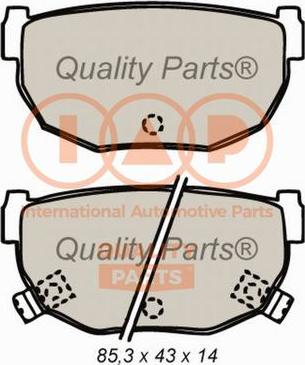 IAP QUALITY PARTS 704-13079 - Kit de plaquettes de frein, frein à disque cwaw.fr