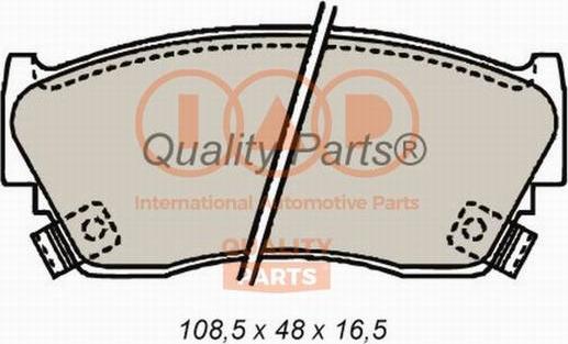 IAP QUALITY PARTS 704-13075 - Kit de plaquettes de frein, frein à disque cwaw.fr