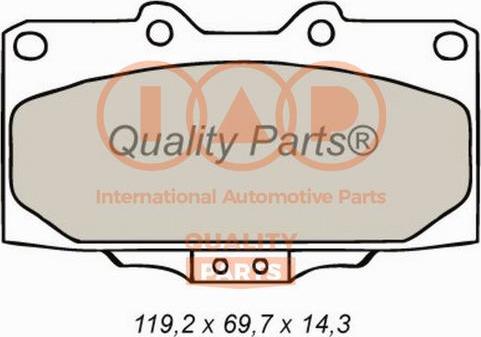 IAP QUALITY PARTS 704-13078 - Kit de plaquettes de frein, frein à disque cwaw.fr