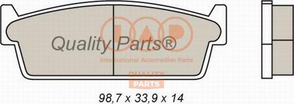 IAP QUALITY PARTS 704-13077 - Kit de plaquettes de frein, frein à disque cwaw.fr