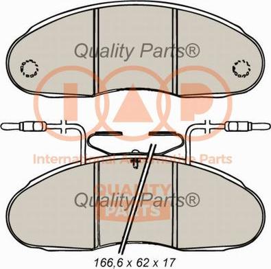 IAP QUALITY PARTS 704-13150 - Kit de plaquettes de frein, frein à disque cwaw.fr