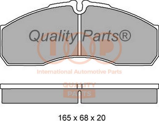 IAP QUALITY PARTS 704-13152 - Kit de plaquettes de frein, frein à disque cwaw.fr