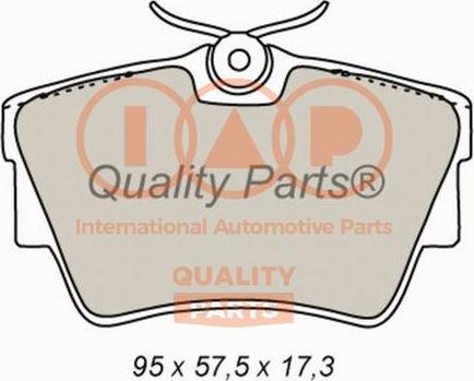 IAP QUALITY PARTS 704-13164 - Kit de plaquettes de frein, frein à disque cwaw.fr